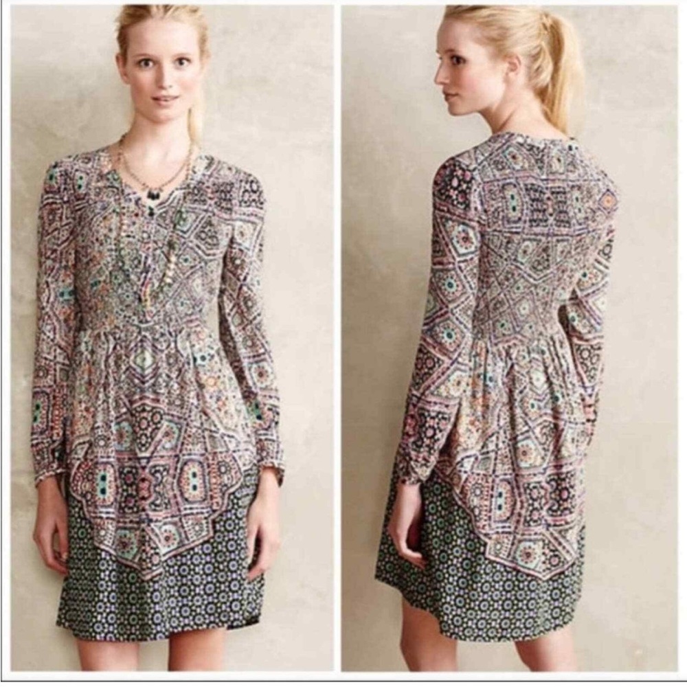 Maeve Tile Patterned Dress